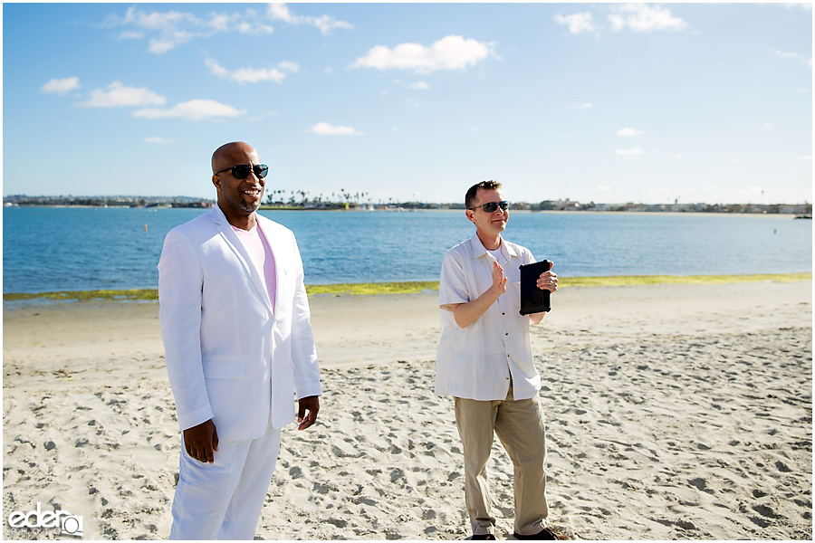 ZLAC Rowing Club Wedding Ceremony groom photo