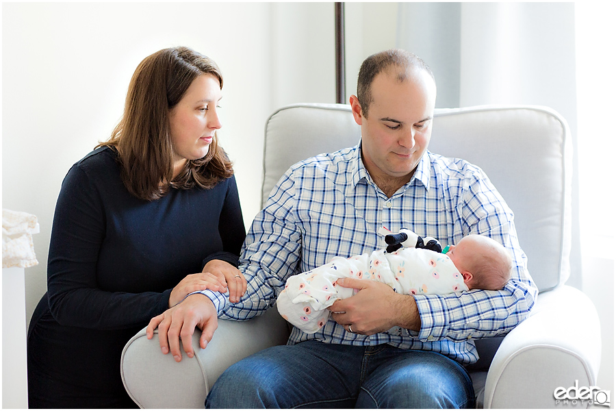 Newborn Lifestyle Portrait Session - family moment