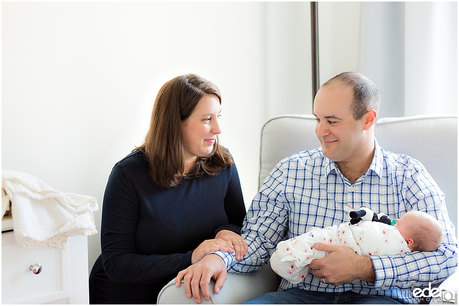 Newborn Lifestyle Portrait Session - family moment