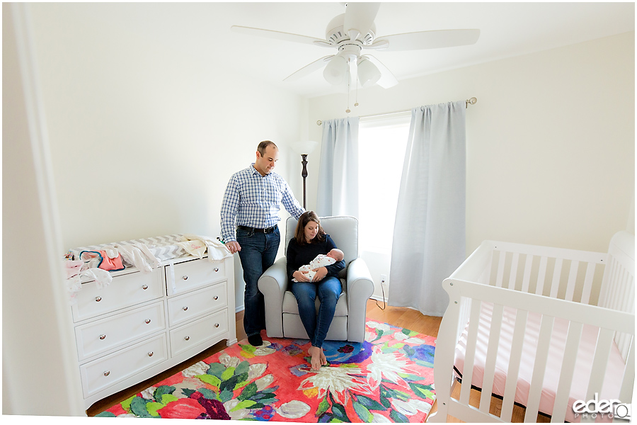 Newborn Lifestyle Portrait Session - family moment