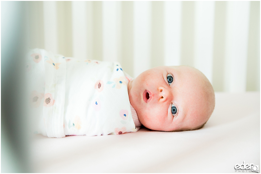 Newborn Lifestyle Portrait Session - baby in crib