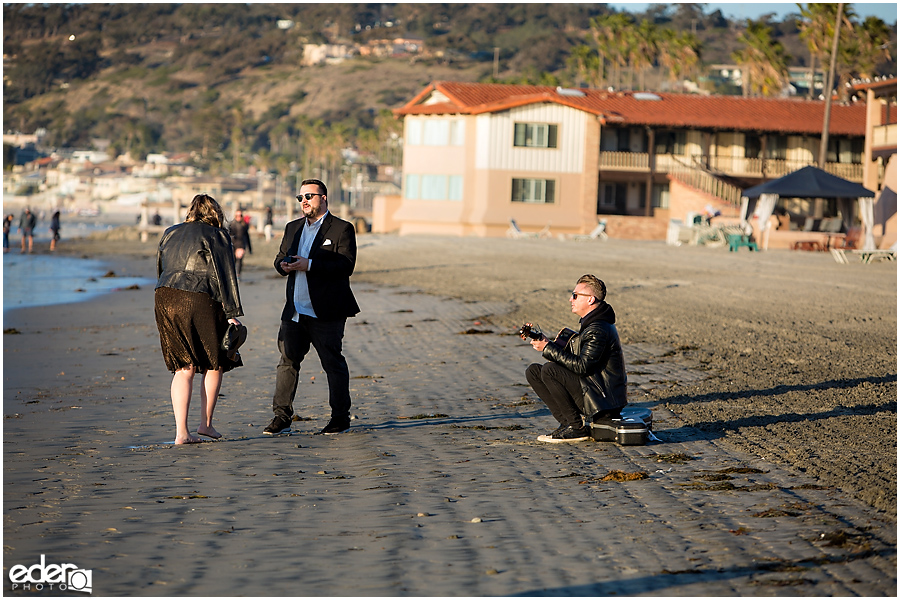 Surprise Marriage Proposal in La Jolla - with musician