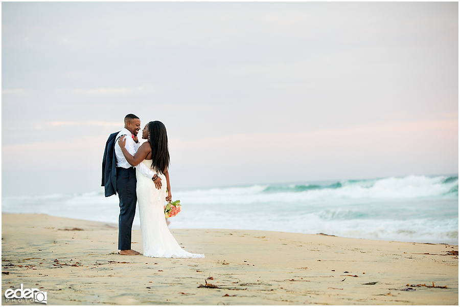 Sunset Beach Wedding Portraits