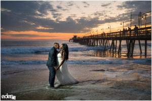 Sunset Beach Wedding Portraits – Imperial Beach, CA