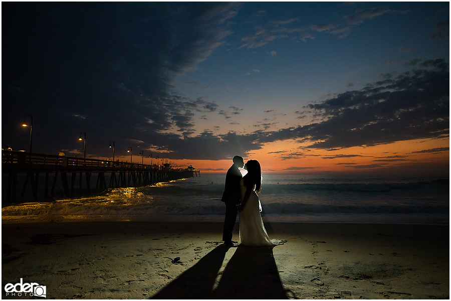 Sunset Beach Wedding Portraits