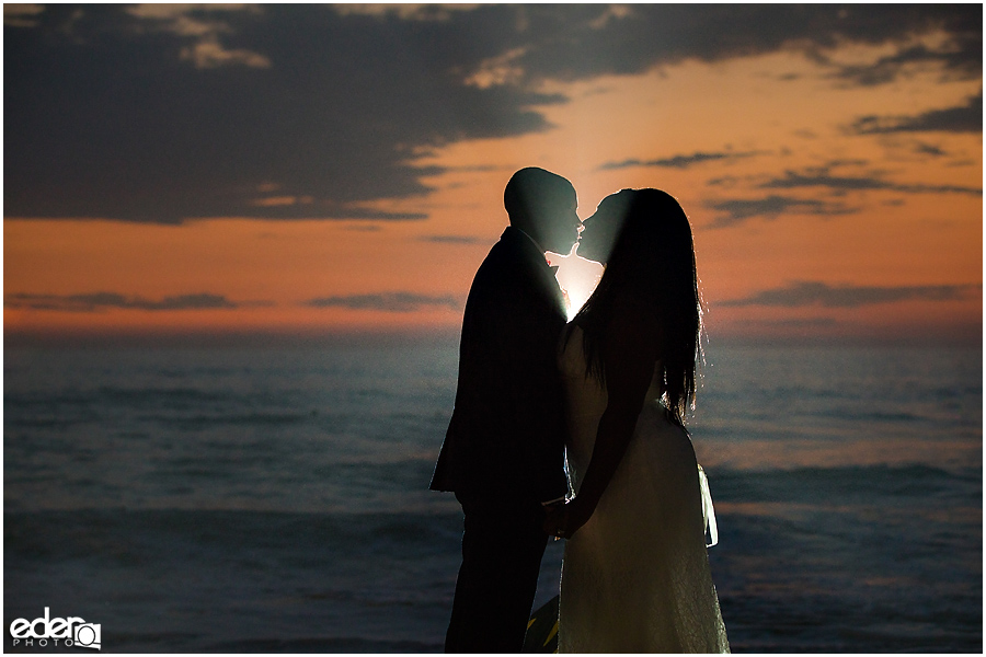 Sunset Beach Wedding Portraits