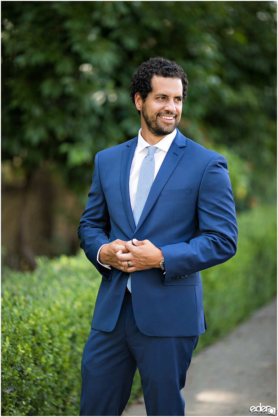 San Diego Elopement portrait of groom.