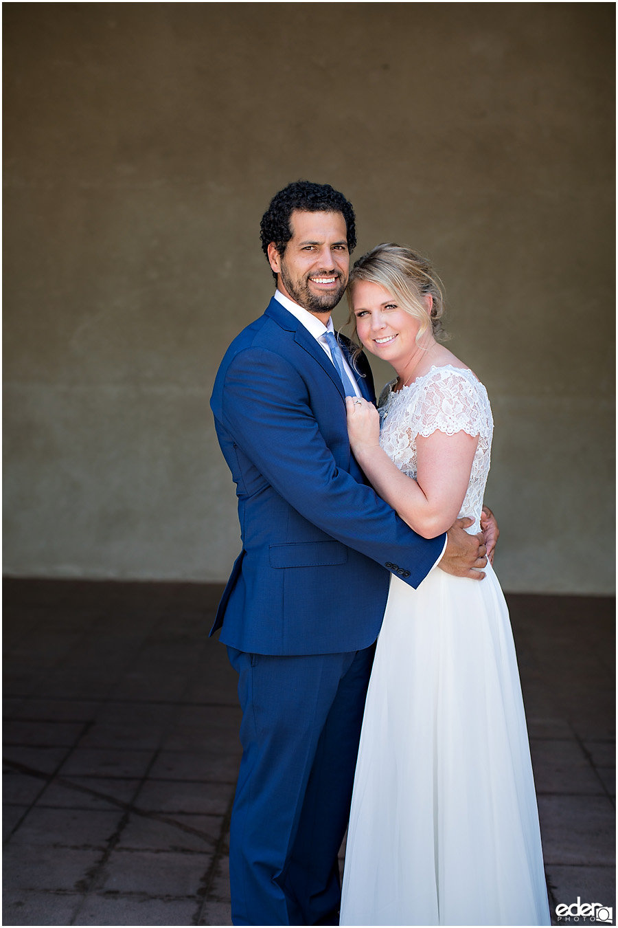 San Diego Elopement couple portrait in Balboa Park.