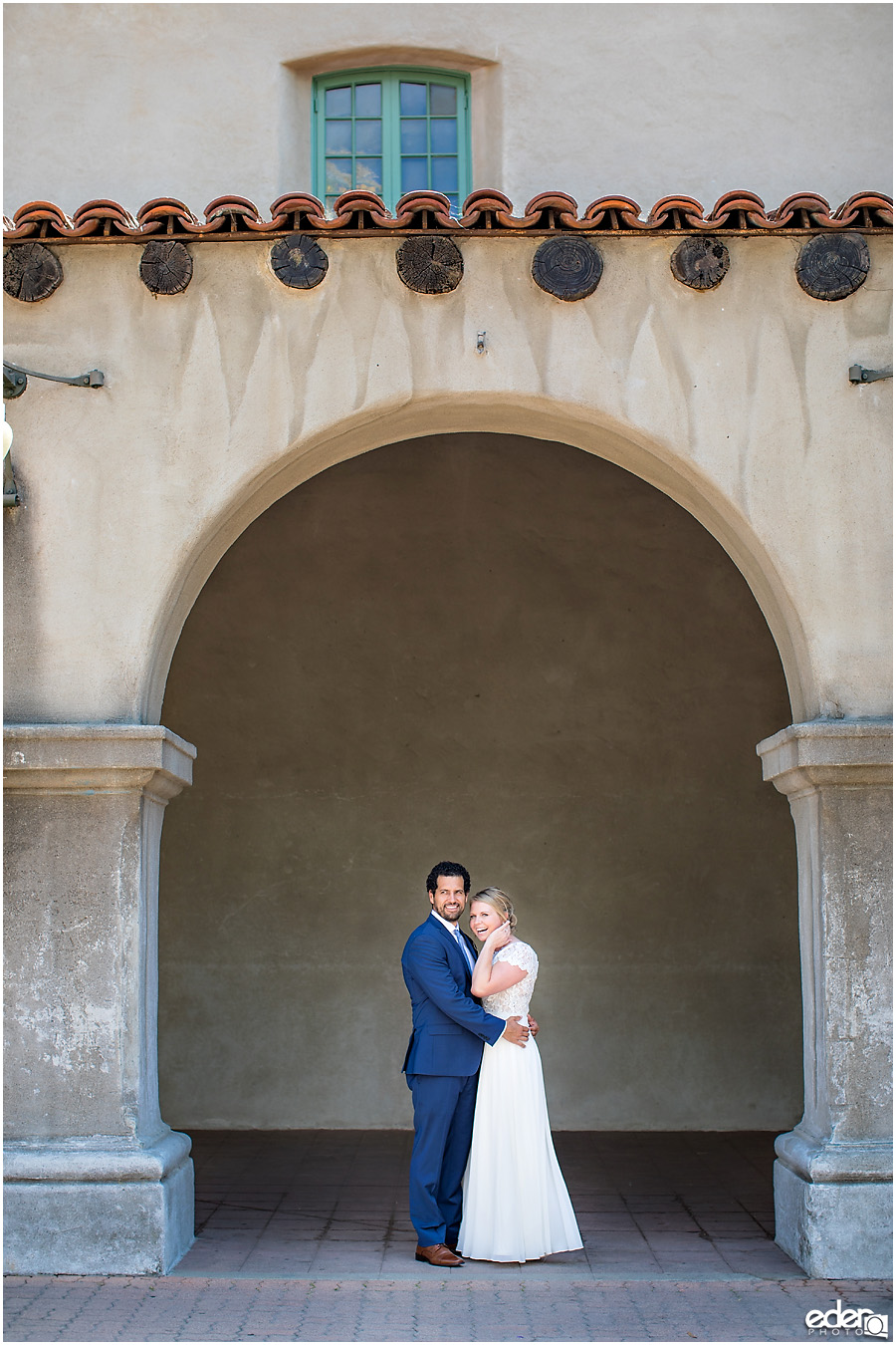 San Diego Elopement couple portrait in Balboa Park.