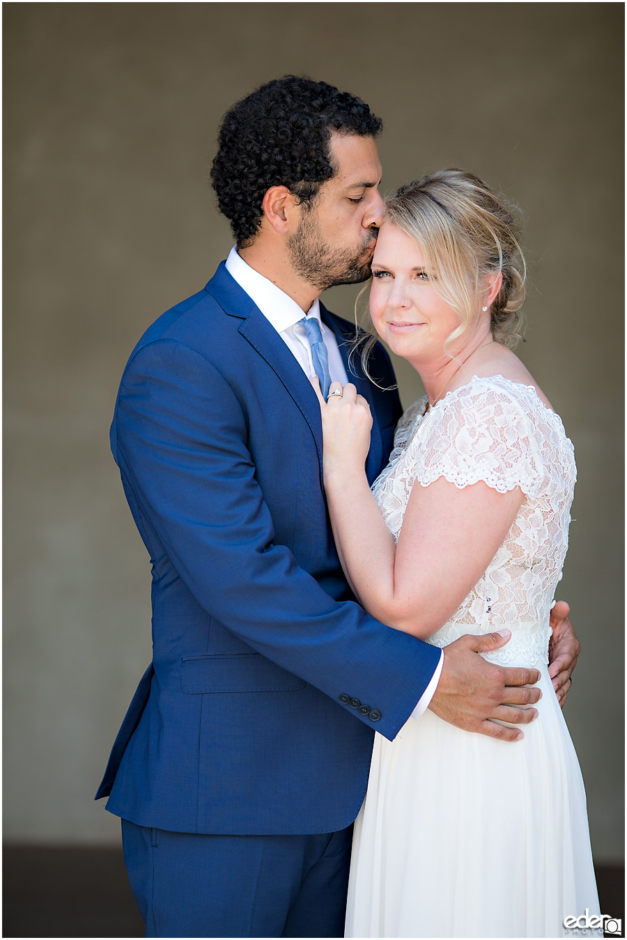 San Diego Elopement couple portrait in Balboa Park.