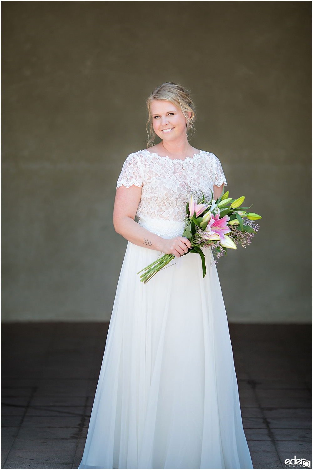 San Diego Elopement bride portrait.