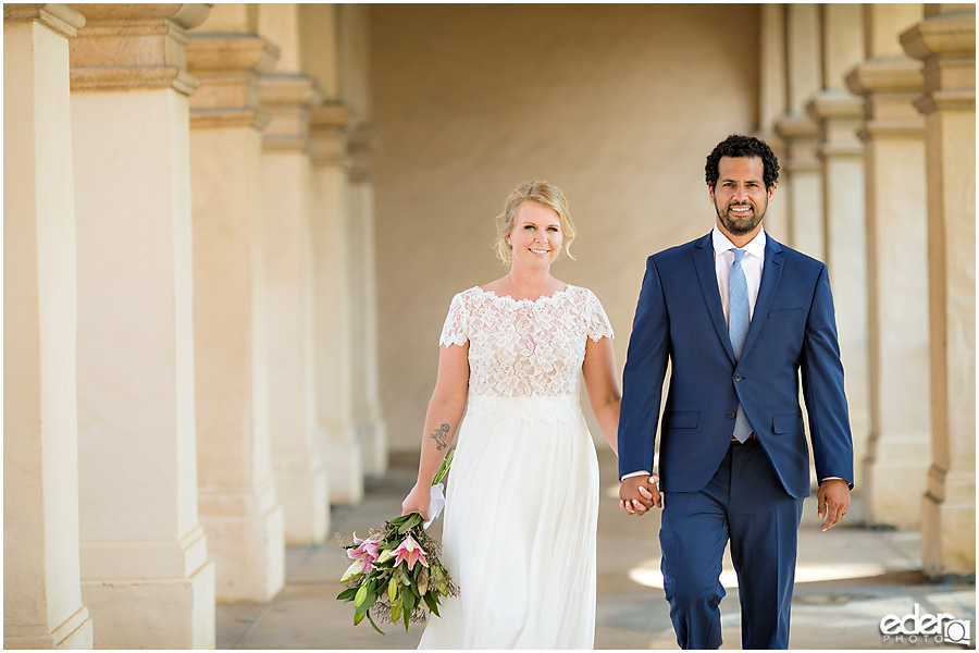 San Diego Elopement photography at Balboa Park.