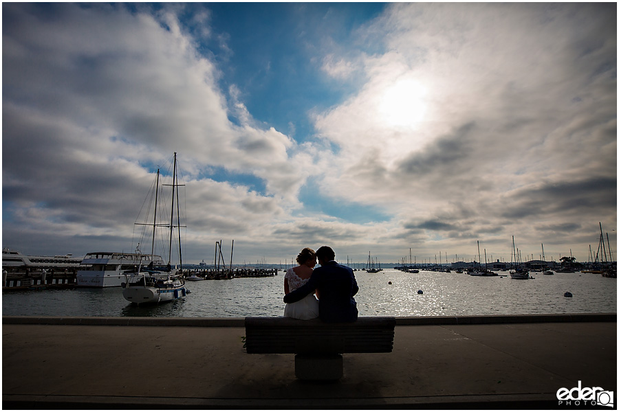 San Diego Elopement photography at the bay.