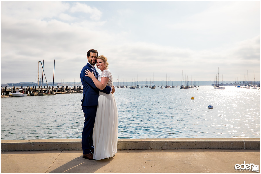 San Diego Elopement photography at the bay.