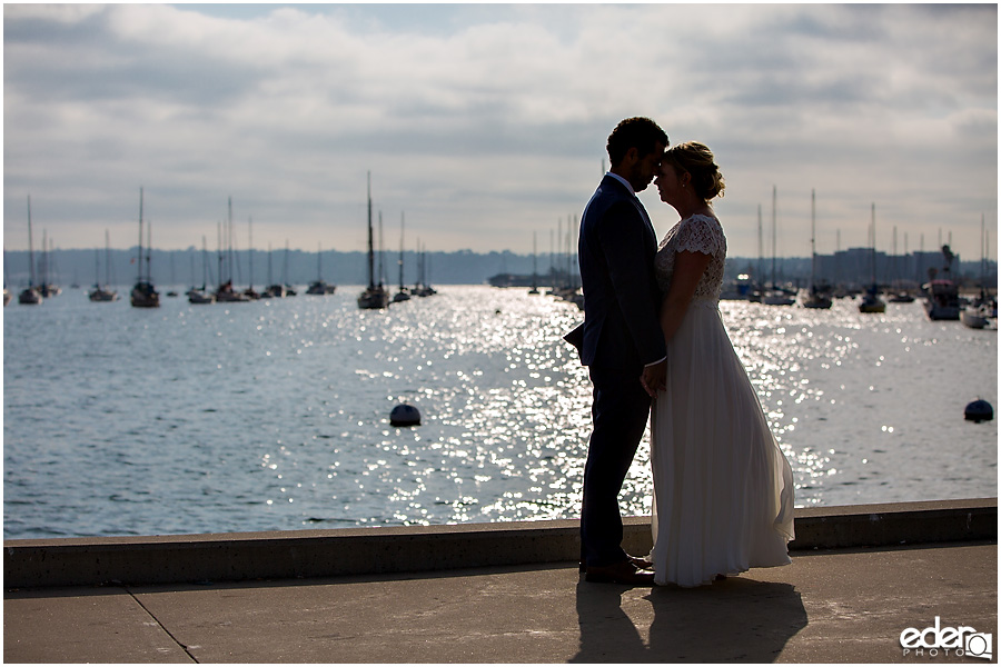 San Diego Elopement photography at the bay.