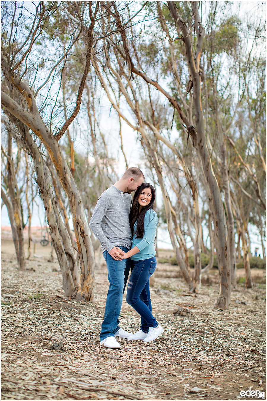 Engagement Session Portraits at Sunset Cliffs in San Diego, CA. 