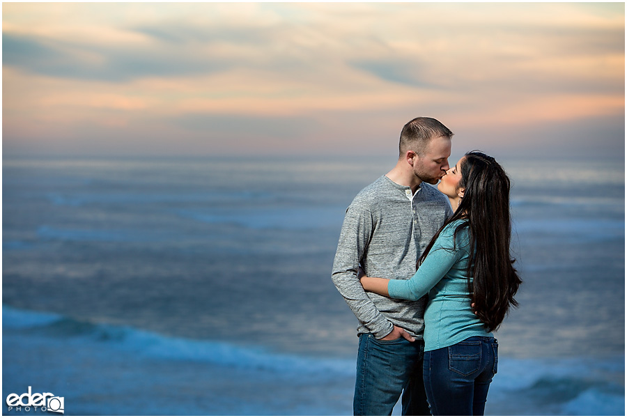 Engagement Session Portraits at Sunset Cliffs in San Diego, CA. 