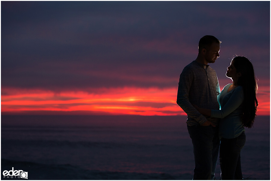 Engagement Session Portraits at Sunset Cliffs in San Diego, CA. 