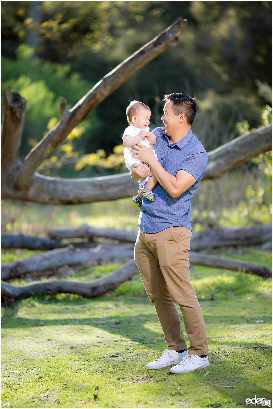 Spring Mini Portrait Session - dad and baby.