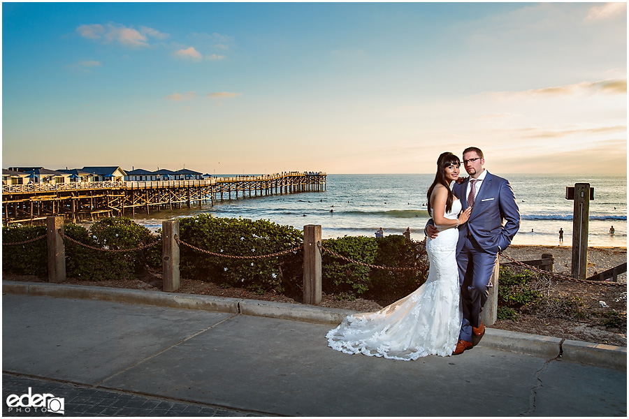 Tower 23 Hotel Wedding Venue portrait of bride and groom